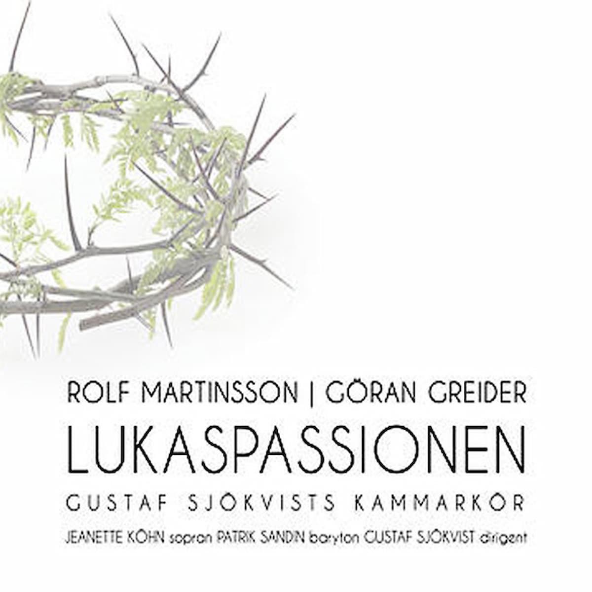 Record cover artwork for Lukaspassionen